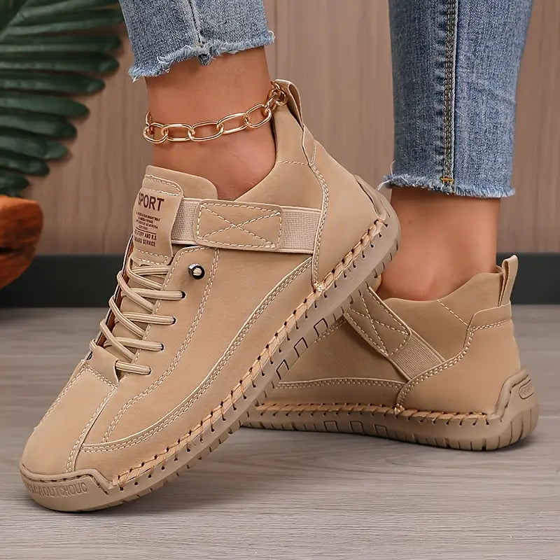 Comfort Support Sneakers with Breathable Leather and Shock Absorption – Easy On/Off Design 6