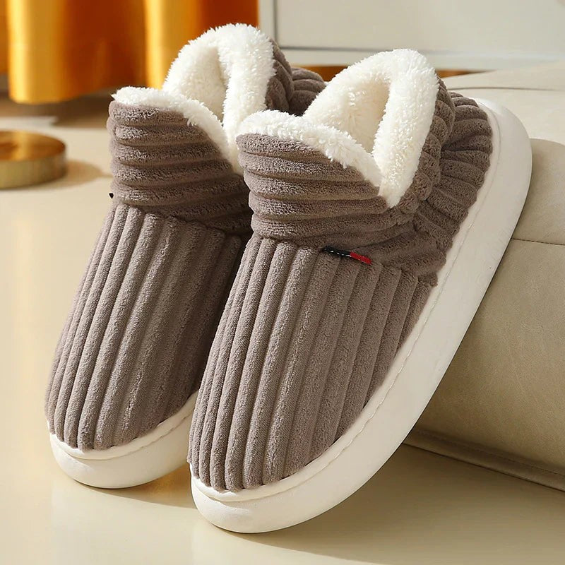 Ergonomic slippers featuring arch support and plush lining, available in six colors, designed for ultimate slip-on comfort. 0