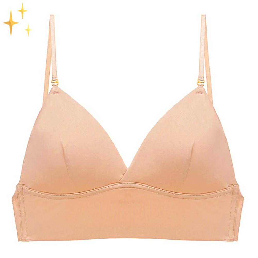 Women's backless bra featuring adjustable straps and a front hook closure, crafted from smooth nylon and spandex for ultimate comfort and support. 3