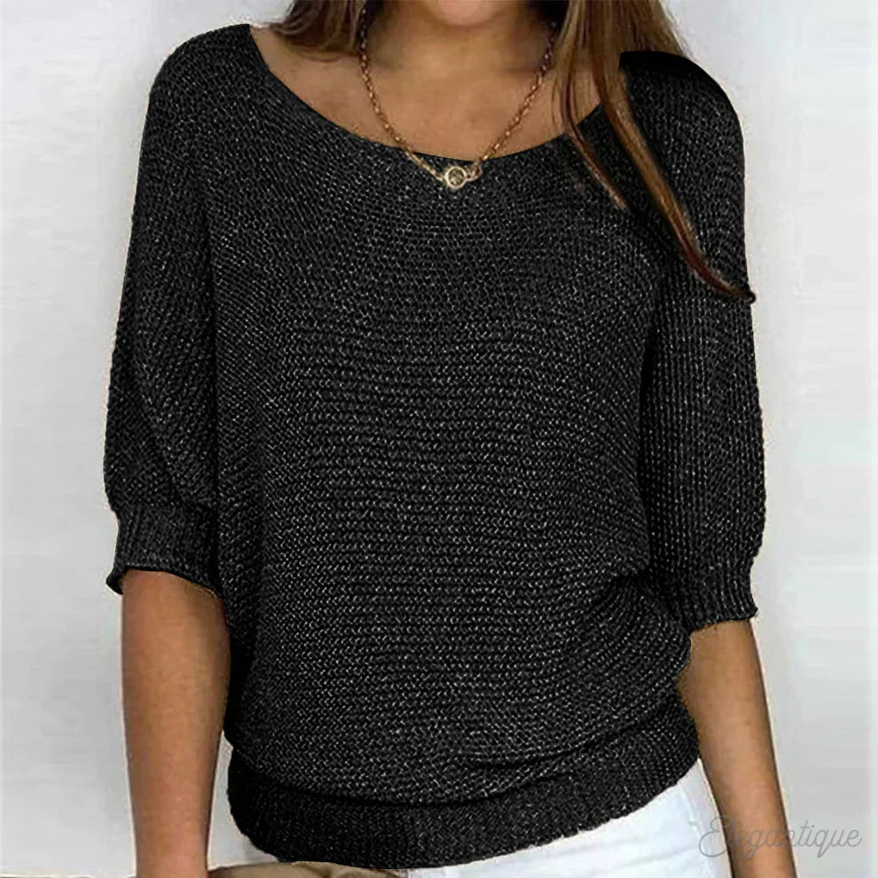 Women's knit sweater featuring a unique pattern, crafted from soft fabric for ultimate comfort and versatility, perfect for all seasons. 2