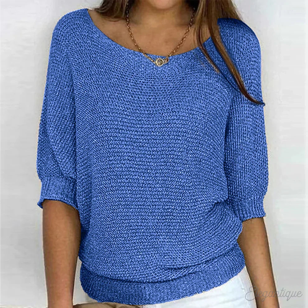 Women's knit sweater featuring a unique pattern, crafted from soft fabric for ultimate comfort and versatility, perfect for all seasons. 3