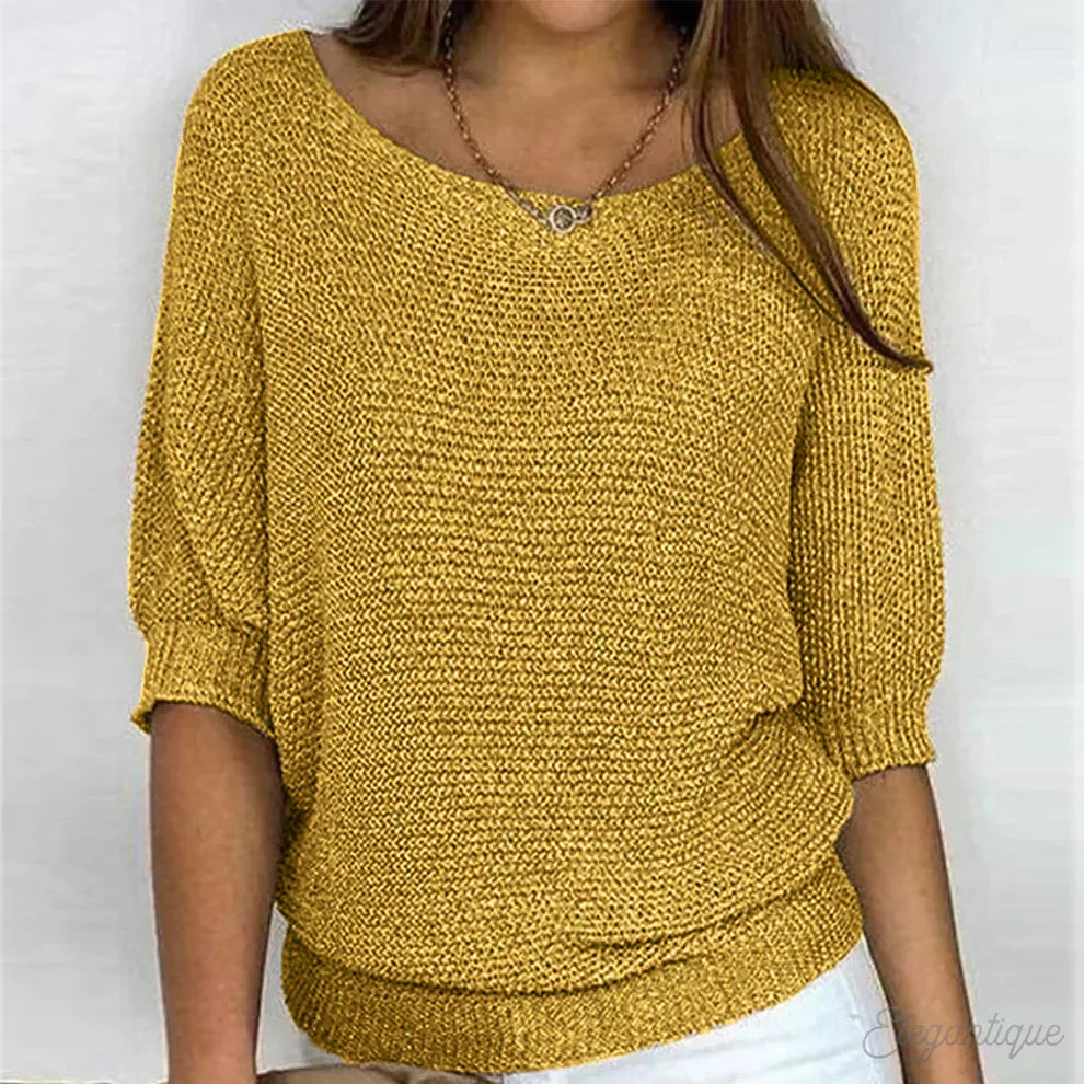 Women's knit sweater featuring a unique pattern, crafted from soft fabric for ultimate comfort and versatility, perfect for all seasons. 4