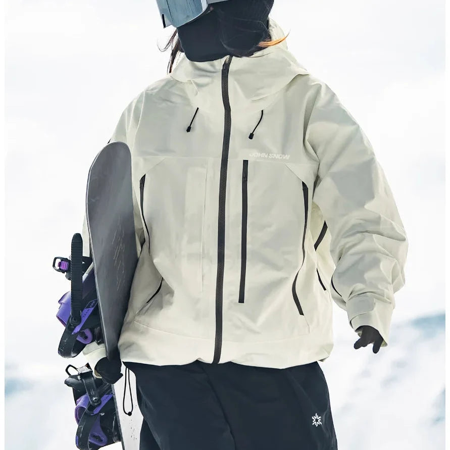 Women's ski jacket featuring a waterproof and windproof design, ideal for winter adventures, crafted from lightweight materials for comfort and mobility in snowy conditions. 7