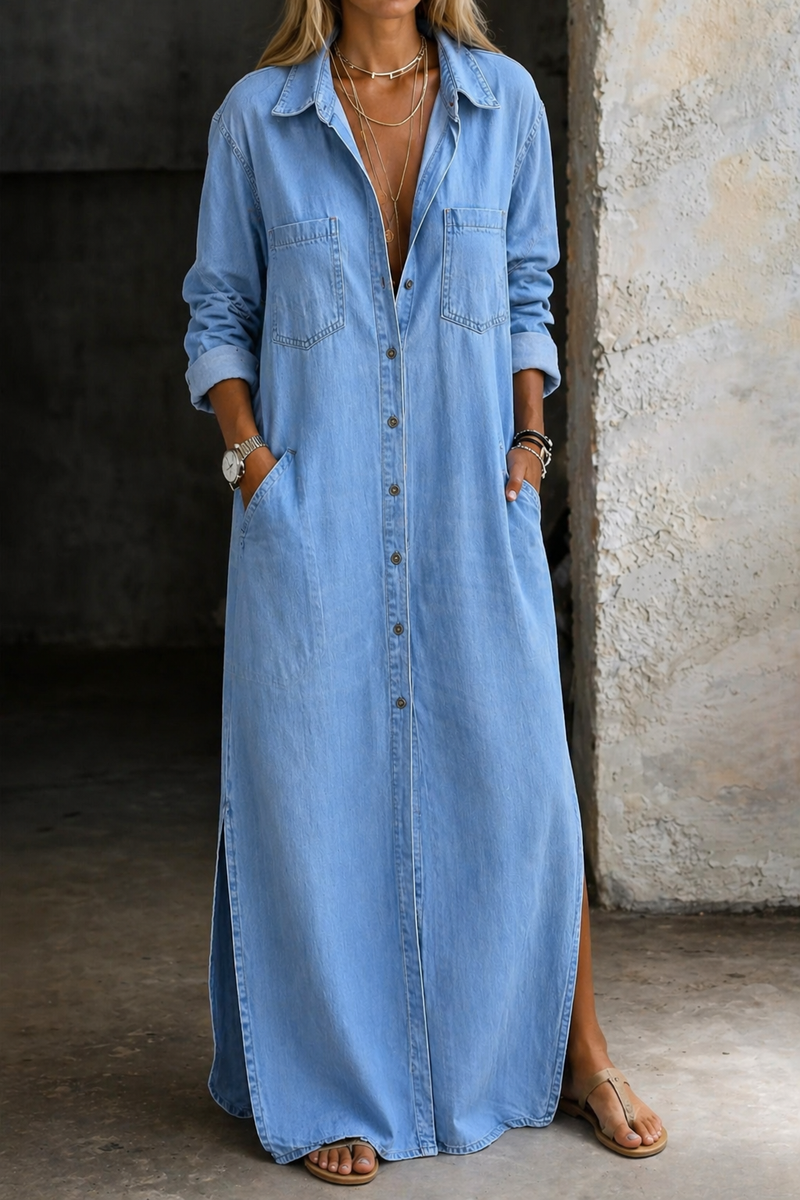 cotton knee length summer dresses Womens Dress with Relaxed Fit and Button Down Front – Casual Knee-Leng – Marlow & Grey Gentle wash cycle (30oC) A-Line V-neck Chiffon Bohemian Colour:BLACK AND WHITE STRIPED Color_Light Yellow/Brown