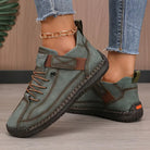 Comfort Support Sneakers with Breathable Leather and Shock Absorption – Easy On/Off Design 5