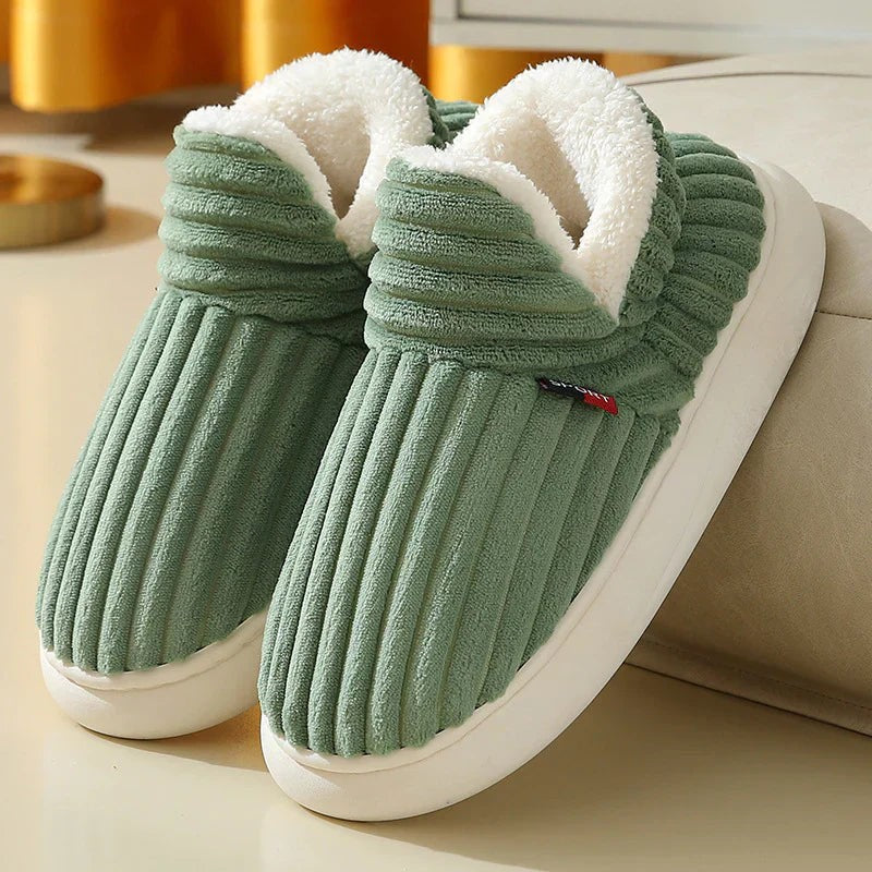 Ergonomic slippers featuring arch support and plush lining, available in six colors, designed for ultimate slip-on comfort. 1