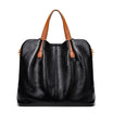 Genuine leather handbag with adjustable strap, featuring luxurious lychee grain cowhide, available in blue, black, pink, gray, and beige, designed 5