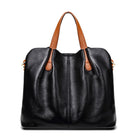 Genuine leather handbag with adjustable strap, featuring luxurious lychee grain cowhide, available in blue, black, pink, gray, and beige, designed 5