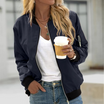 Lightweight bomber jacket featuring zip pockets and a stylish ribbed design, perfect for casual wear for both men and women. 3