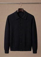 Men's cardigan featuring breathable knit fabric and a lightweight design, ideal for smart casual outfits. 1