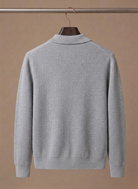 Men's cardigan featuring breathable knit fabric and a lightweight design, ideal for smart casual outfits. 7