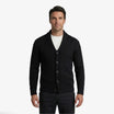 Men's cardigan with button closure, featuring a soft knit warm layer perfect for autumn and winter, showcasing a classic cable knit design. 0
