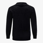 Men's cardigan with button closure, featuring a soft knit warm layer perfect for autumn and winter, showcasing a classic cable knit design. 3