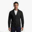 Men's cardigan featuring a stylish cable knit design, made from soft knit fabric, perfect for versatile layering in multiple colors. 2