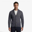 Men's cardigan featuring a stylish cable knit design, made from soft knit fabric, perfect for versatile layering in multiple colors. 4