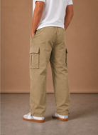 Men's cargo pants featuring utility pockets and a relaxed fit, designed for comfort and versatility, perfect for casual outings and outdoor activities. 8