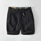 Men's cargo shorts featuring spacious pockets, made from lightweight breathable cotton, perfect for summer casual wear. 2