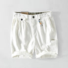 Men's cargo shorts featuring spacious pockets, made from lightweight breathable cotton, perfect for summer casual wear. 3