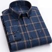 Men’s Cotton Checked Shirt with Long Sleeves