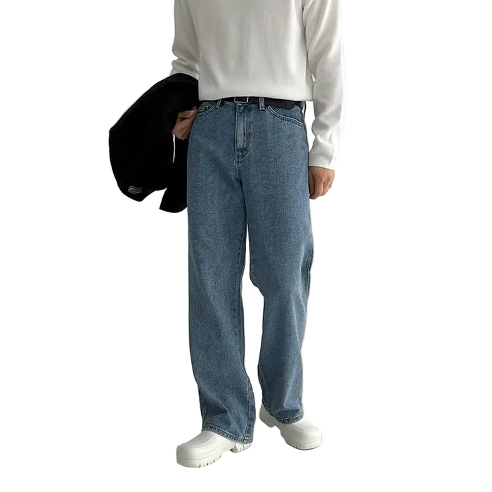 Men’s Cotton Jeans with Straight Leg