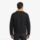 Men's fleece jacket featuring a classic lapel collar, designed for winter with soft warmth and refined style. 1