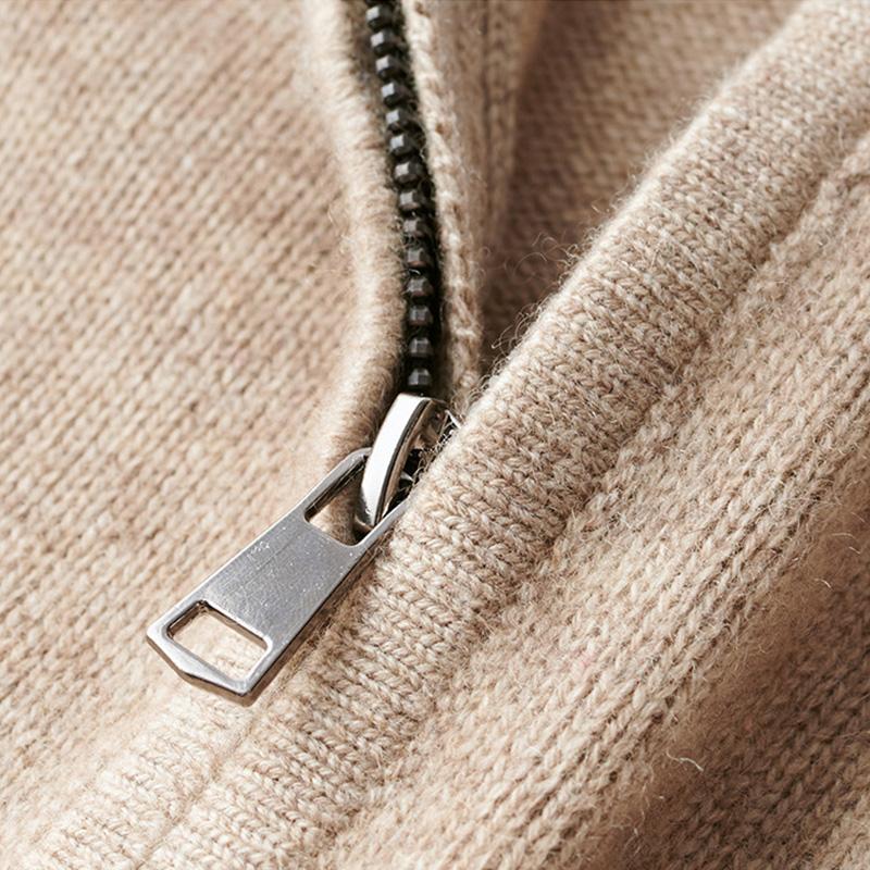 Men's half zip sweater featuring breathable fabric and a stand-up collar, designed for a regular fit and perfect for versatile layering. 6