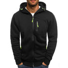 Men's hoodie featuring a full-length zipper, crafted from soft breathable fabric, designed for a casual relaxed fit, perfect for everyday wear. 0