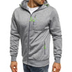 Men's hoodie featuring a full-length zipper, crafted from soft breathable fabric, designed for a casual relaxed fit, perfect for everyday wear. 6