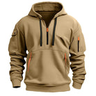 Men's hoodie featuring zipper pockets and soft, cozy fabric, designed for modern casual wear, perfect for everyday activities. 3