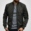 Men's insulated bomber jacket featuring a zip pocket, designed for winter warmth with a classic flight coat style. 4