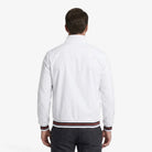 Men's black bomber windbreaker jacket with a regular fit, designed for versatile layering, perfect for casual and outdoor wear. 8