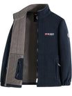Men's jacket featuring a warm lining and practical zipper, ideal for outdoor winter activities, providing comfort and style for active days. 0