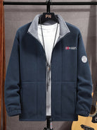 Men's jacket featuring a warm lining and practical zipper, ideal for outdoor winter activities, providing comfort and style for active days. 1