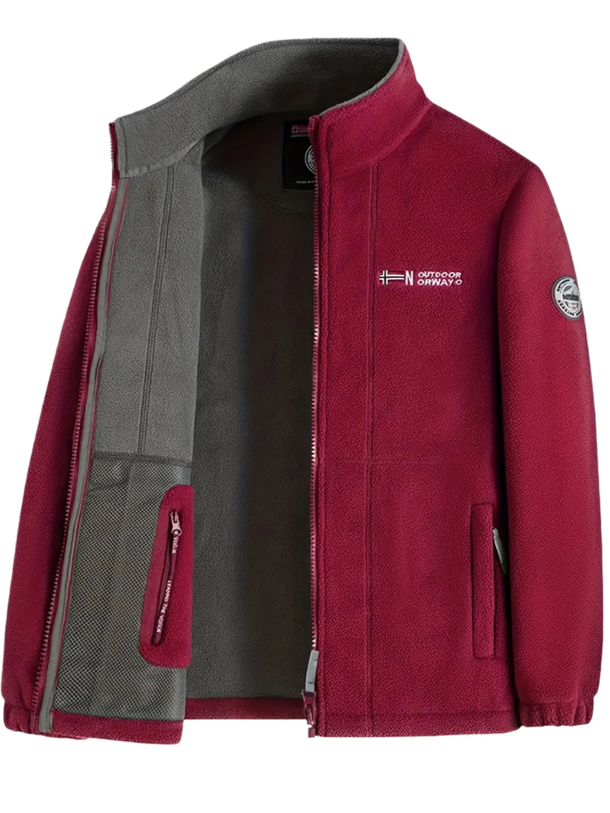 Men's jacket featuring a warm lining and practical zipper, ideal for outdoor winter activities, providing comfort and style for active days. 5