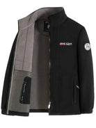 Men's jacket featuring a warm lining and practical zipper, ideal for outdoor winter activities, providing comfort and style for active days. 7