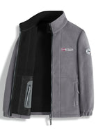 Men's jacket featuring a warm lining and practical zipper, ideal for outdoor winter activities, providing comfort and style for active days. 8