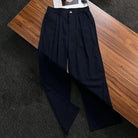 Men's linen trousers with a relaxed fit, perfect for summer; breathable fabric ideal for casual and work wear, featuring a comfortable style and versatile design. 4