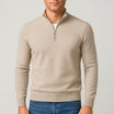 Men's Merino Wool Sweater featuring a stylish V-neck design, crafted for a regular fit, perfect for versatile styling in any wardrobe. 0