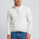 Men's Merino Wool Sweater featuring a stylish V-neck design, crafted for a regular fit, perfect for versatile styling in any wardrobe. 2