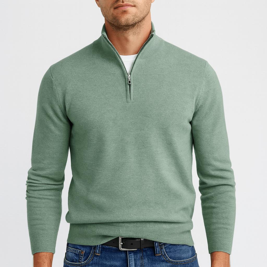 Men's Merino Wool Sweater featuring a stylish V-neck design, crafted for a regular fit, perfect for versatile styling in any wardrobe. 5