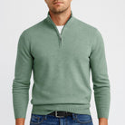 Men's Merino Wool Sweater featuring a stylish V-neck design, crafted for a regular fit, perfect for versatile styling in any wardrobe. 5