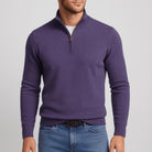 Men's Merino Wool Sweater featuring a stylish V-neck design, crafted for a regular fit, perfect for versatile styling in any wardrobe. 8