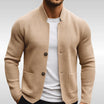 Men's quilted jacket featuring a stylish mandarin collar and a relaxed fit, perfect for smart casual winter wear. 3