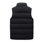 Men's quilted vest featuring functional pockets and a modern design, perfect for lightweight layering during transitional seasons. 5