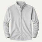 Men's ribbed knit henley shirt featuring a buttoned placket, designed for comfort with a stretch fit, long sleeves, and regular fit; 0