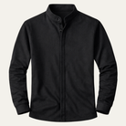 Men's ribbed knit henley shirt featuring a buttoned placket, designed for comfort with a stretch fit, long sleeves, and regular fit; 1