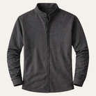 Men's ribbed knit henley shirt featuring a buttoned placket, designed for comfort with a stretch fit, long sleeves, and regular fit; 2