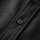 Men's slim fit long sleeve shirt made from smooth woven fabric, suitable for both casual and formal occasions, available in black, white, and sage grey 8