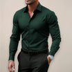 Men's slim fit shirt designed for spring, featuring a modern aesthetic suitable for both casual and smart casual occasions, crafted for comfort and style. 2