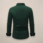 Men's slim fit shirt designed for spring, featuring a modern aesthetic suitable for both casual and smart casual occasions, crafted for comfort and style. 7